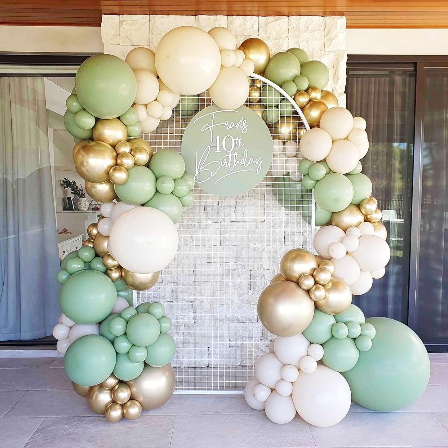 90pack Sage Green Balloons Different Size 18/12/10/5 Inch Olive Green Balloon Garland Arch Kit for Graduation, Wedding, Birthday, Bridal Shower, Baby Shower, Anniversary Party Decorations