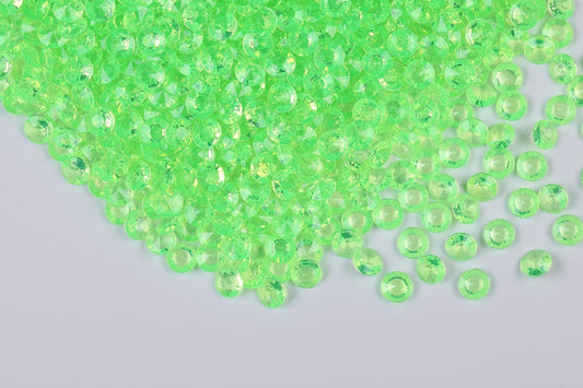 2000pcs Platic Acrylic Gems Fake Acrylic Diamonds Vase filler Beads Faux Diamond Crystals Jewels For Makeup brushes holder Table Scatter Confetti Party Arts Crafts Birthday Wedding Decor
