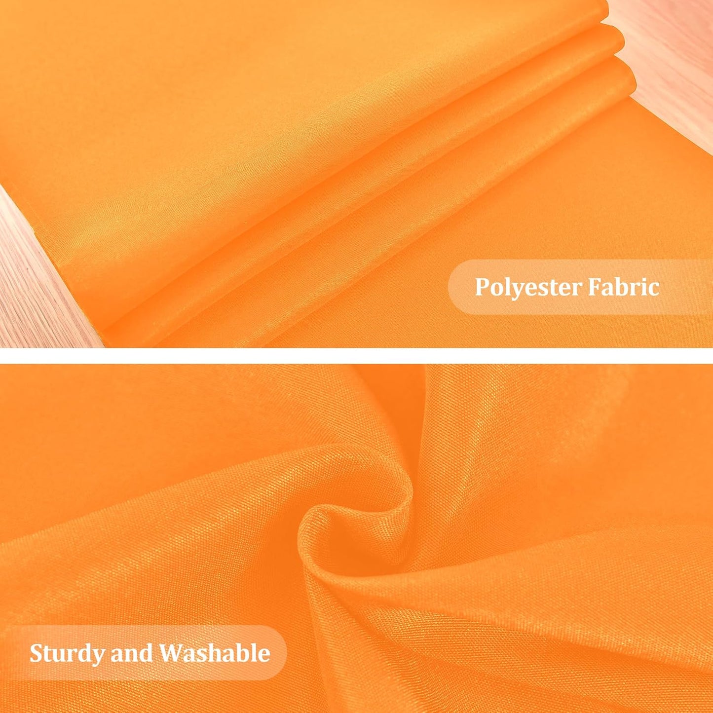 Farmhouse Orange Table Runner Dining Table Runners 90 Inches Long Coffee Table Runner for Dresser Living Room Bedroom Holiday Party Banquet 12X90 Inch