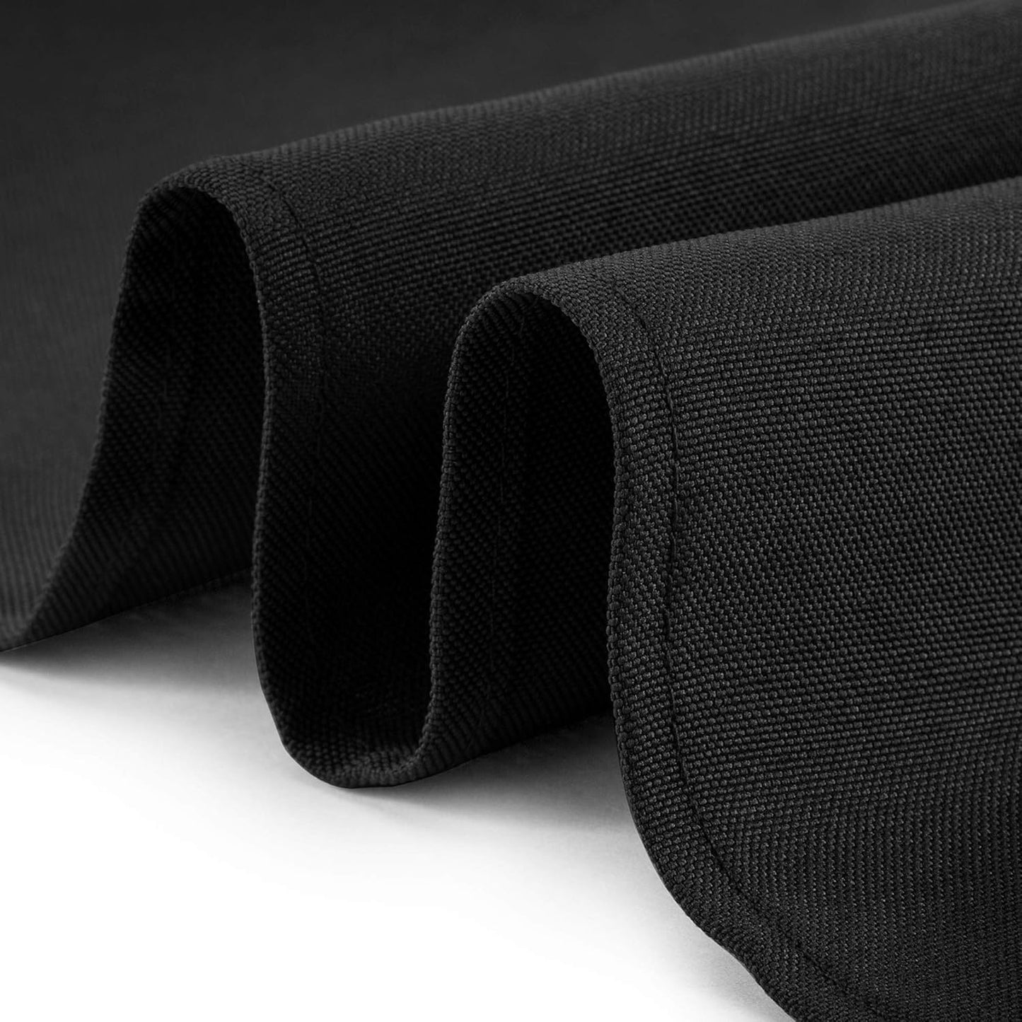 Lann's Linens - 10 Premium 132" Round Tablecloths for Wedding/Banquet/Restaurant - Polyester Fabric Table Cloths - Black
