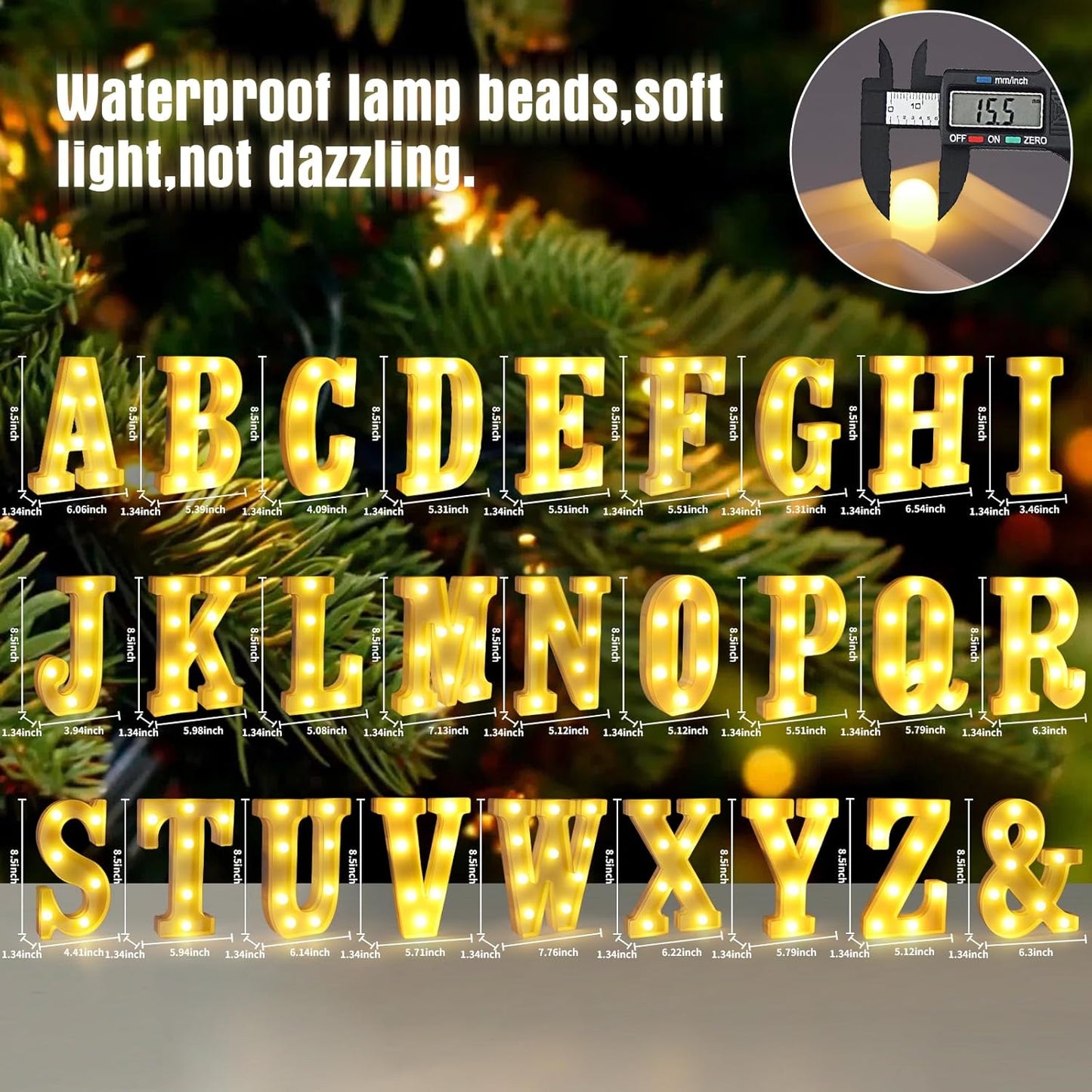 Light Up Letters W,LED Sign Marquee Letters 26 Alphabet for Party Birthday Name,Wedding,Christmas Decorations,Personalized Name Sign Letter for Centerpieces Table and Wall Decor