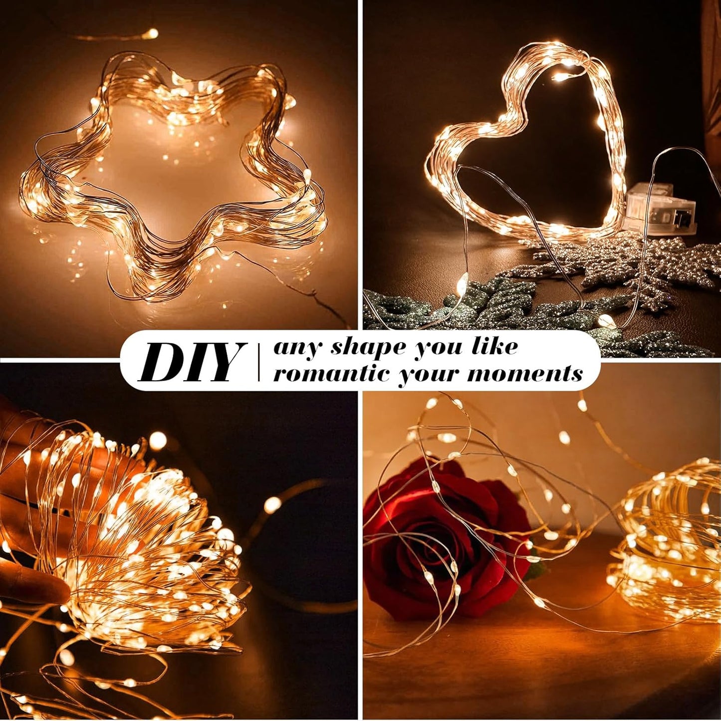 ZGWJ 12 Pack Halloween Fairy Lights Battery Operated, 7ft 20 Mini LED Halloween Fairy String Lights Silver Wire 3 Modes Waterproof for DIY, Parties, Bedroom Decorations,Orange