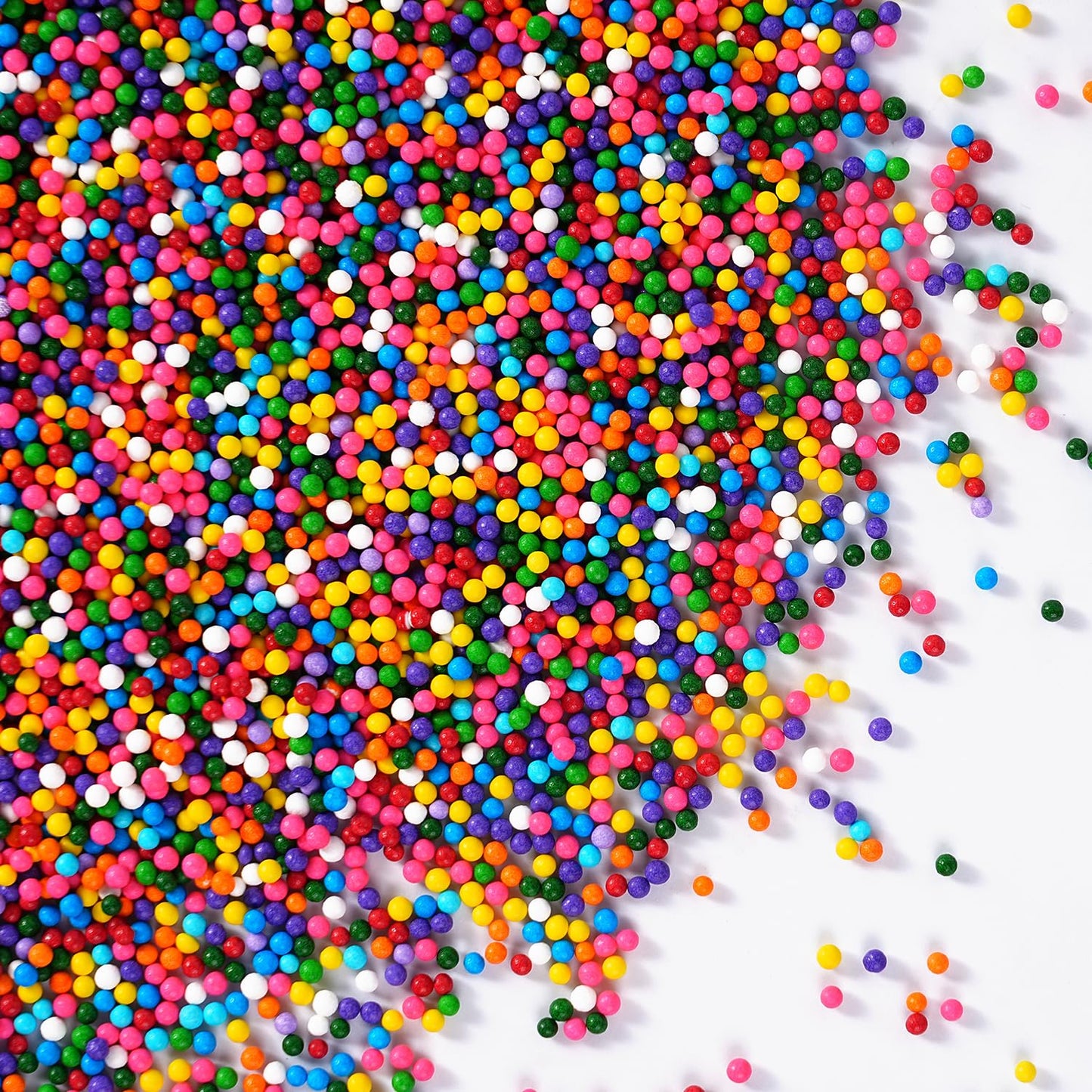 Rainbow Nonpareils Sprinkles, 4.23oz Nonpareils, Edible Rainbow Sprinkles for Cake Decorating, Cookies, Cupcakes, Macarons, Donuts and Ice Cream Topping(120g)