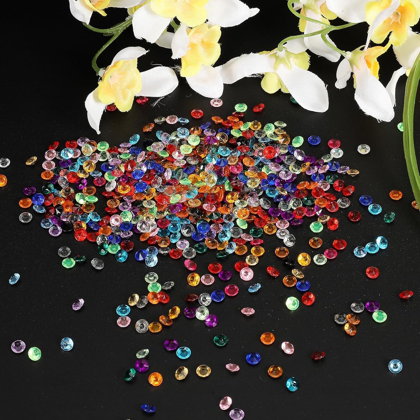 PATIKIL 4000 Pcs Wedding Table Scatter Confetti Crystals 6 mm Acrylic Diamonds Vase Fillers Gems for Table Centerpiece Decorations Party Vase Beads, Blue/Purple