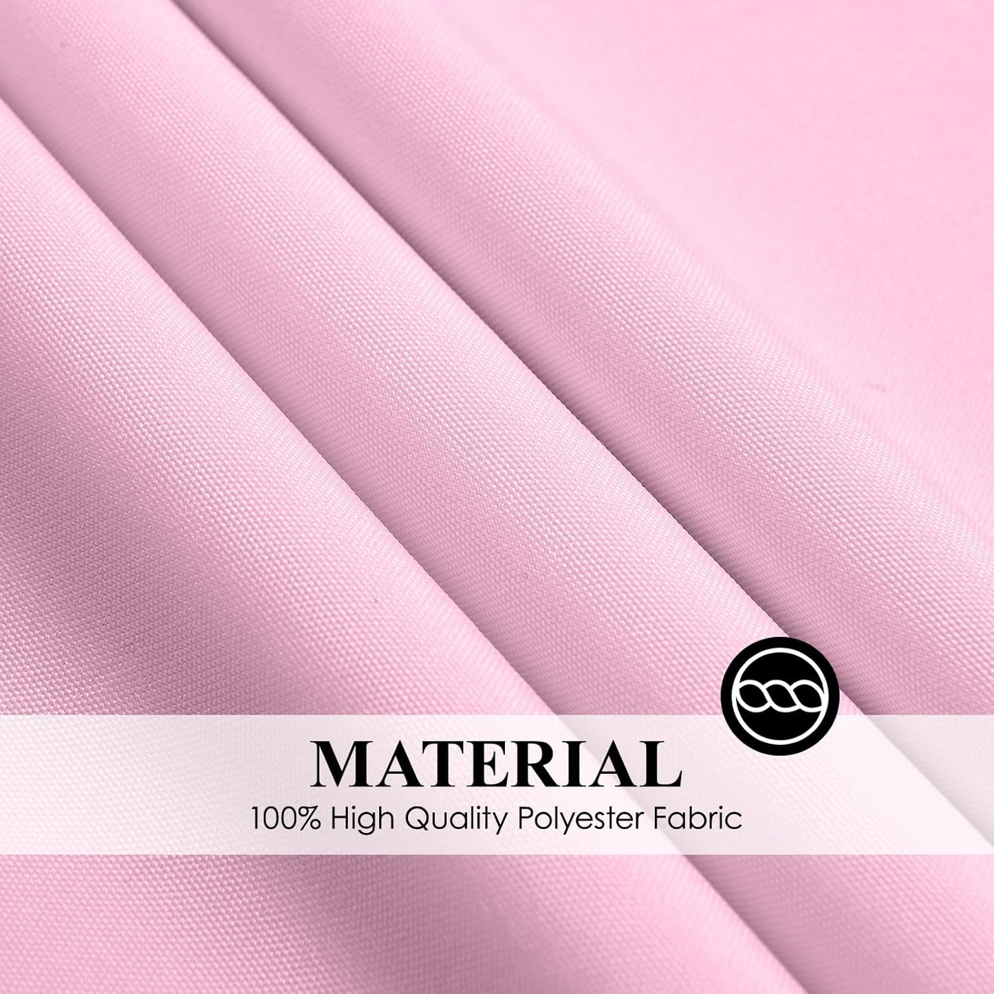 Round Tablecloth 120 Inch 2 Pack Pink Tablecloths Washable Decorative Linen Polyester Table Clothes Cover for Dining Table Banquets Buffet Parties and Wedding