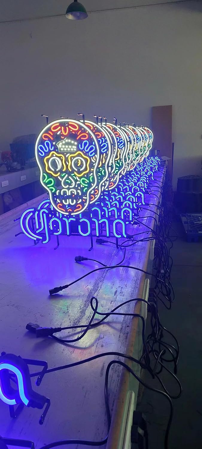 Neon Signs for Wall Decor 20x24inch Margaritavilles Paradise Parrot Palm Tree Sign Beer Bar Pub Man Cave Business Glass Lamp Light Neon Tubing