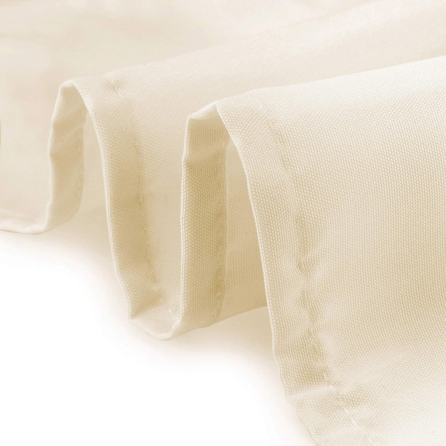 Lann's Linens - 10 Premium 70" Round Tablecloths for Wedding/Banquet/Restaurant - Polyester Fabric Table Cloths - Ivory