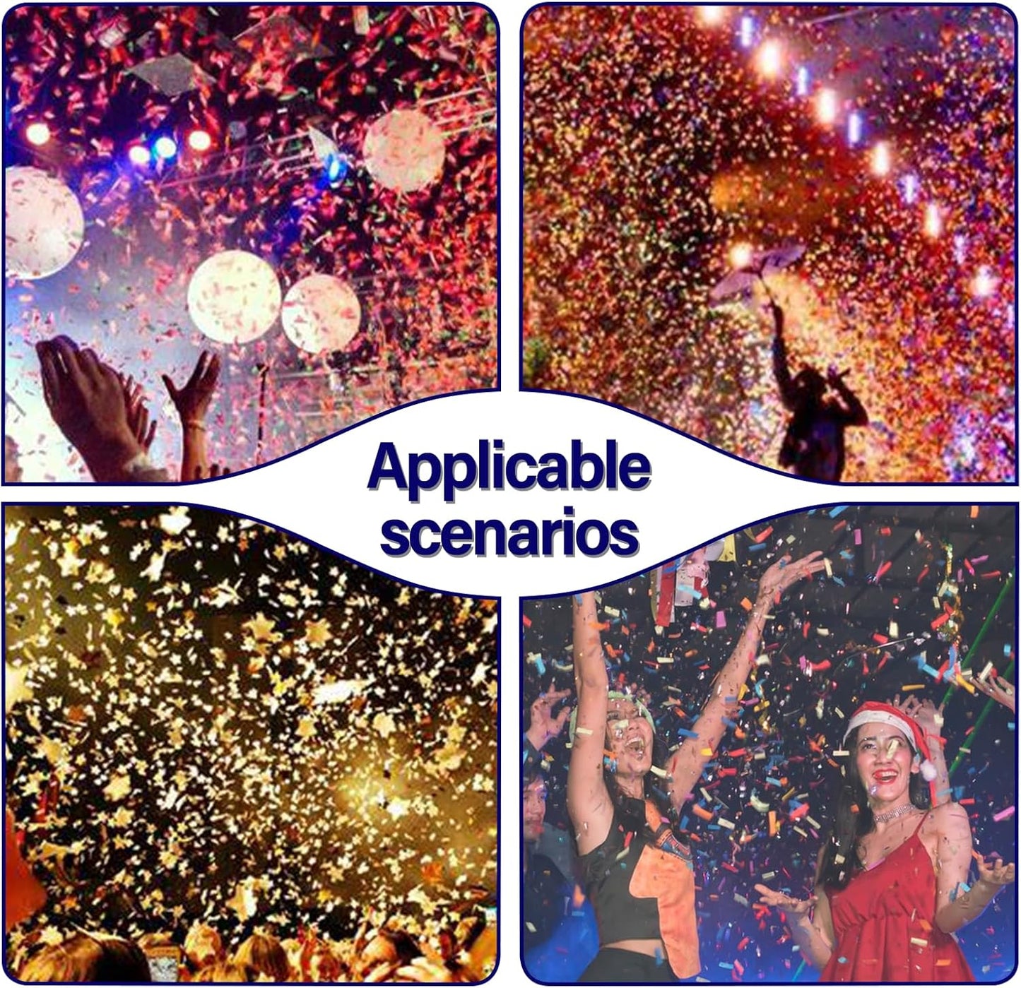 Professional Electric Confetti Machine - DMX Control Digital Confetti Cannon with Remote for DJ Party Nightclub Wedding Stage Concert Event Show Christmas