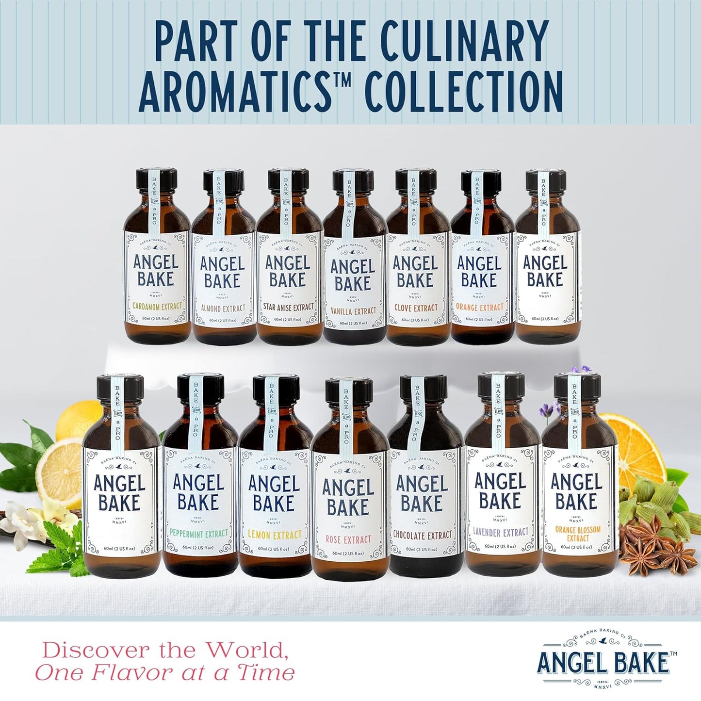 Pure Chocolate, Oregon Raspberry, Bulgarian Rose & Lavender Extract Set – Gift for Bakers & Home Chefs – Desserts & Beverages– Kosher, Keto Friendly, Vegan (4 Pack, 2oz Extracts w/ Latex-Free Dropper)