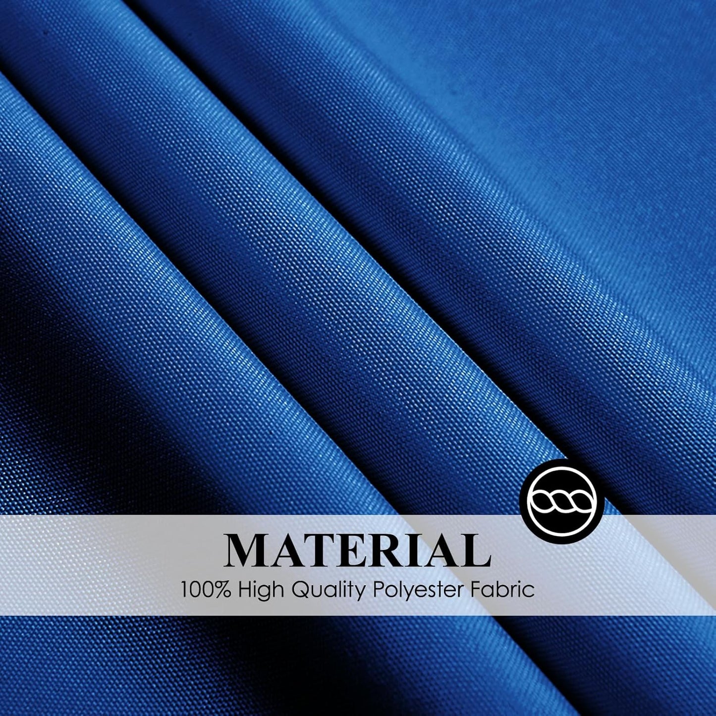 Round Tablecloth 132 Inch 2 Pack Royal Blue Tablecloths Washable Decorative Linen Polyester Table Clothes Cover for Dining Table Banquets Buffet Parties and Wedding