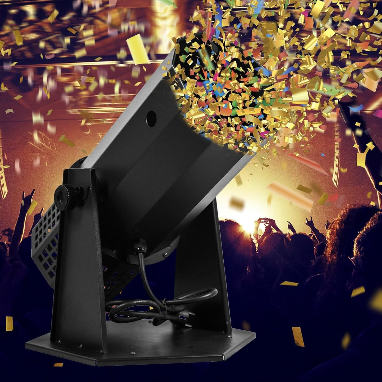 Professional Electric Confetti Machine - DMX Control Digital Confetti Cannon with Remote for DJ Party Nightclub Wedding Stage Concert Event Show Christmas