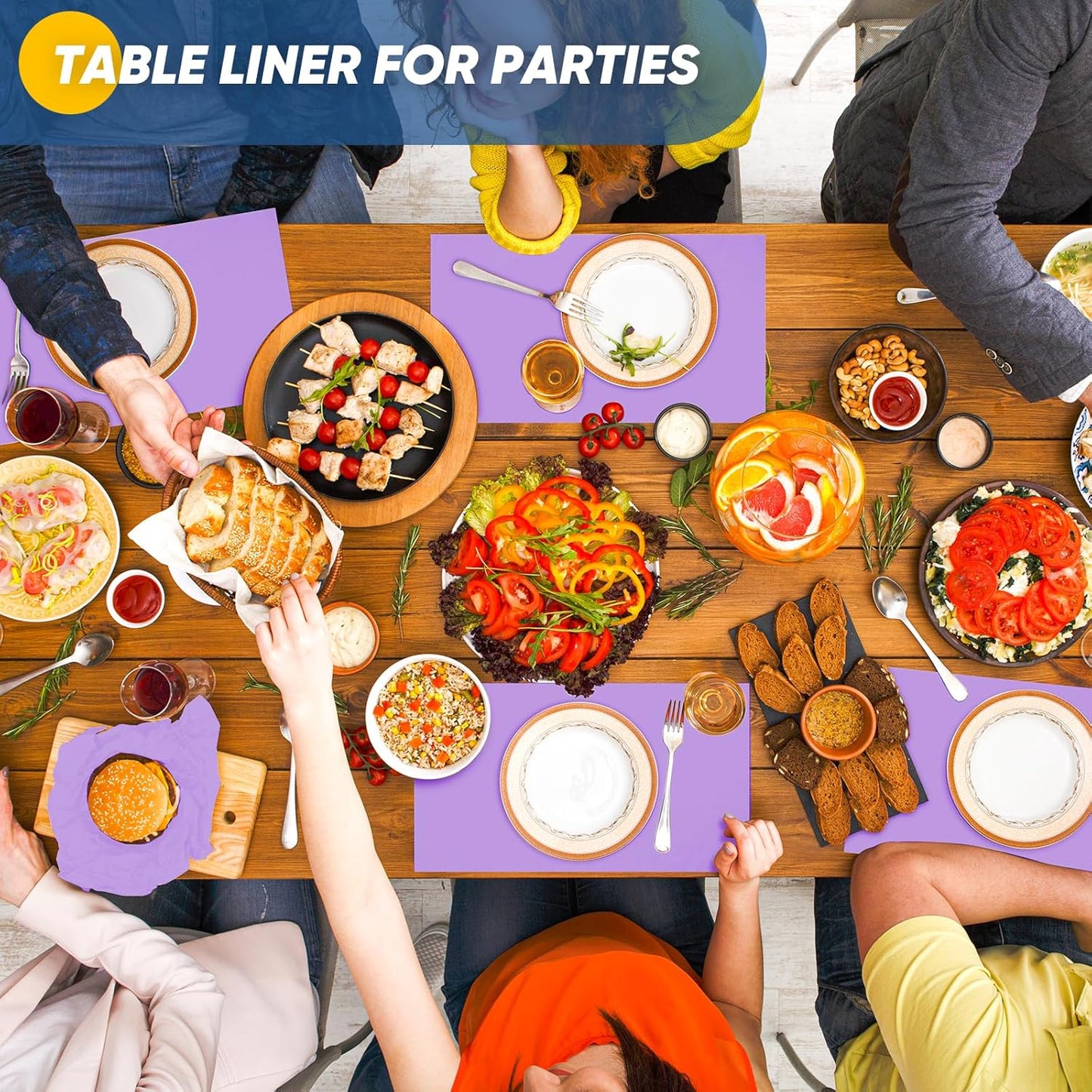 Purple Wrapping Paper, 15"x900" (75FT) Art Craft Construction Bulletin Board Decorative Paper Roll for Mother's Day Birthday Mardi Gras Anniversary Wedding Bouquet Flower Gift Wrap Floral Supplies