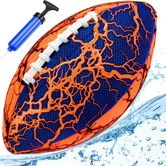 Jasonwell Pool Beach Water Football - Strong Grip Waterproof Soft Football for All-Weather Play Pool Toys Beach Games Backyard Outdoor Sports Toy Christmas Birthday Gifts for Kids Boys Teens Adults