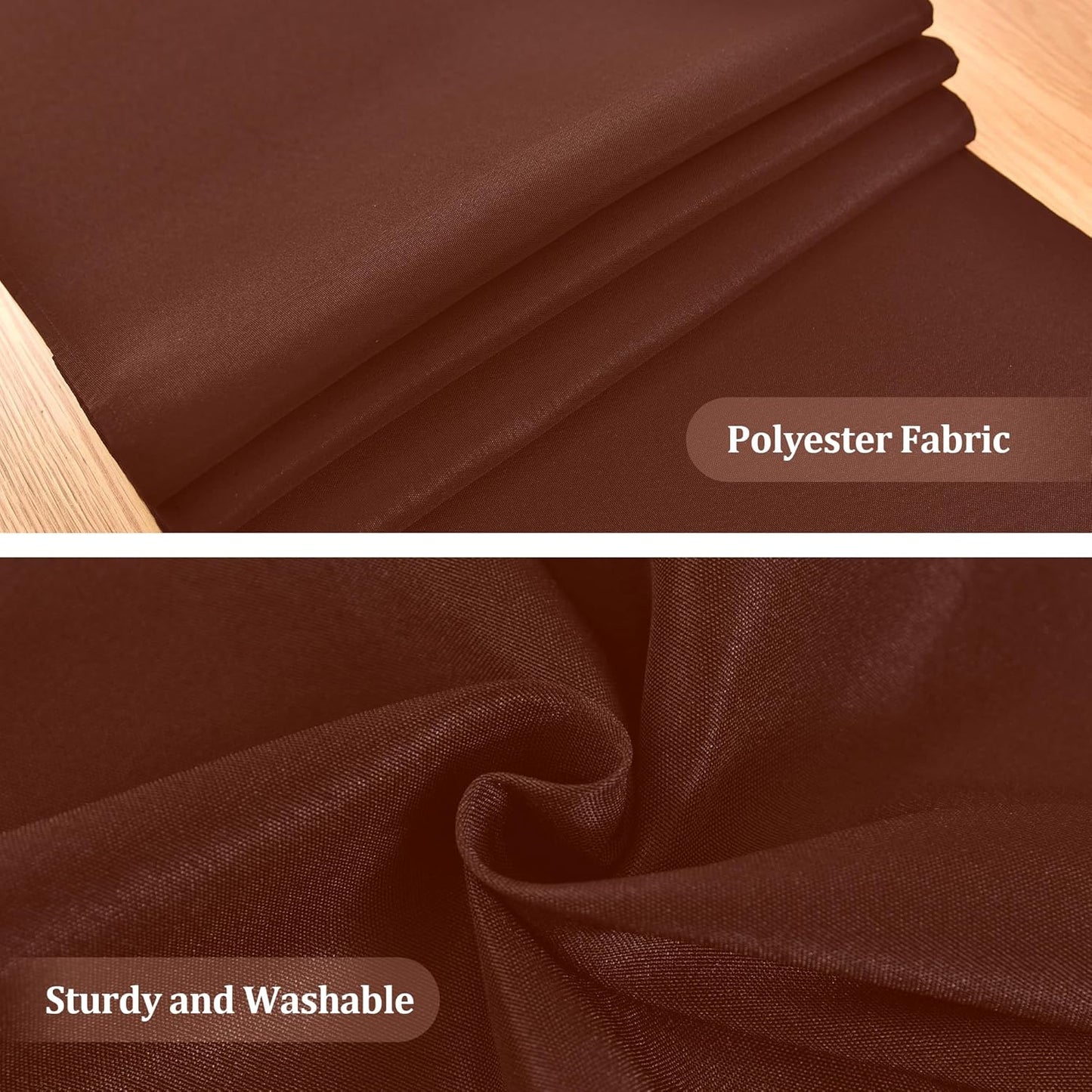 Farmhouse Chocolate Table Runner Small Short Table Runners 36 Inches Coffee Table Runner for Dresser Living Room Bedroom Holiday Party Banquet 12X36 Inch