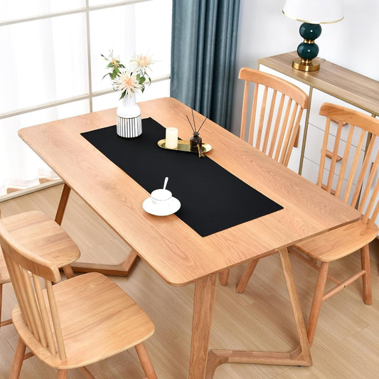 Farmhouse Black Table Runner Small Short Table Runners 36 Inches Coffee Table Runner for Dresser Living Room Bedroom Holiday Party Banquet 12X36 Inch