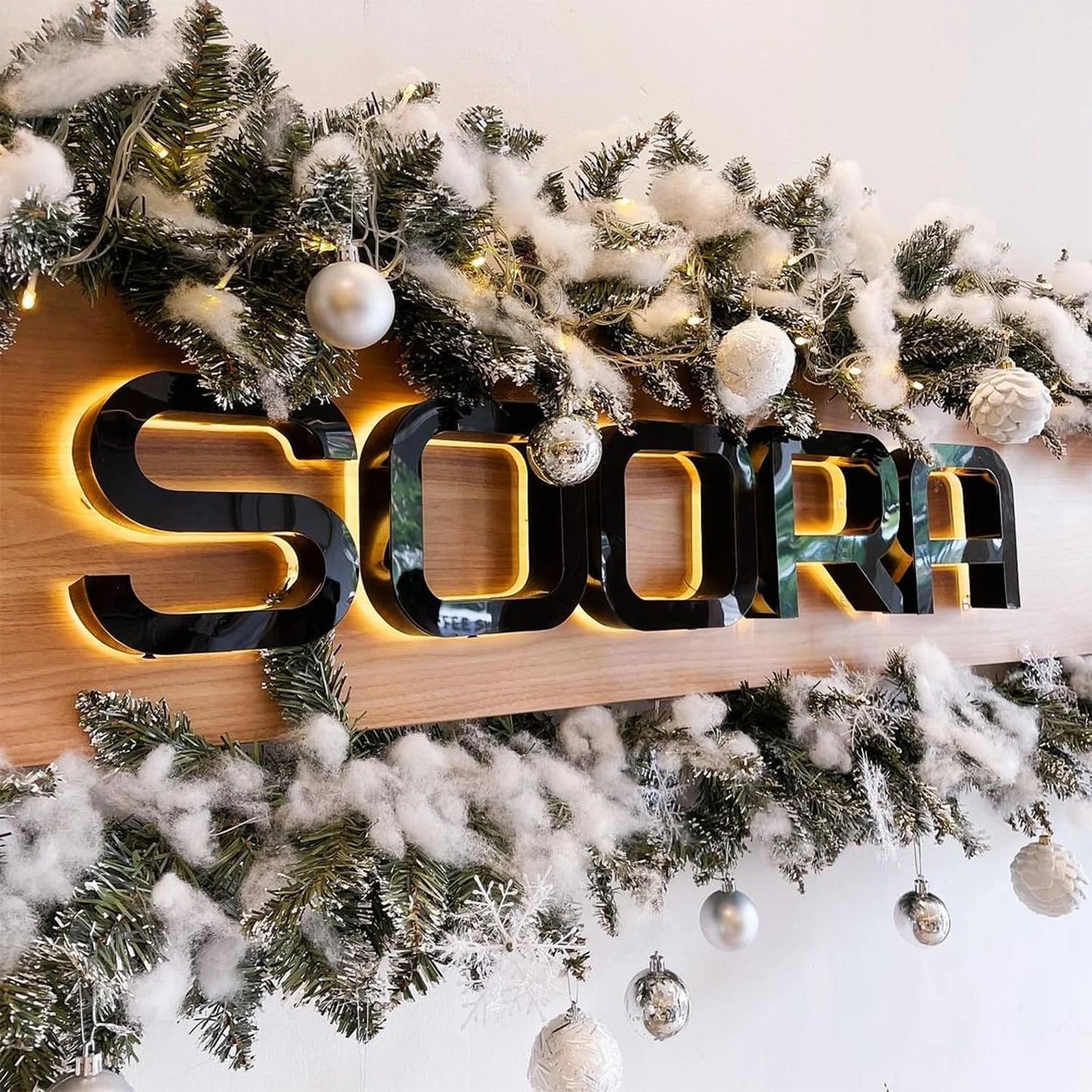 Custom Led Business Backlit Signage, Customizable 3d Laser Cut Metal Business Logo Sign For Wall, Personalized Illuminated Backlit Reverse Channel Sign For Company Office Salon Storefront Studio Cafe