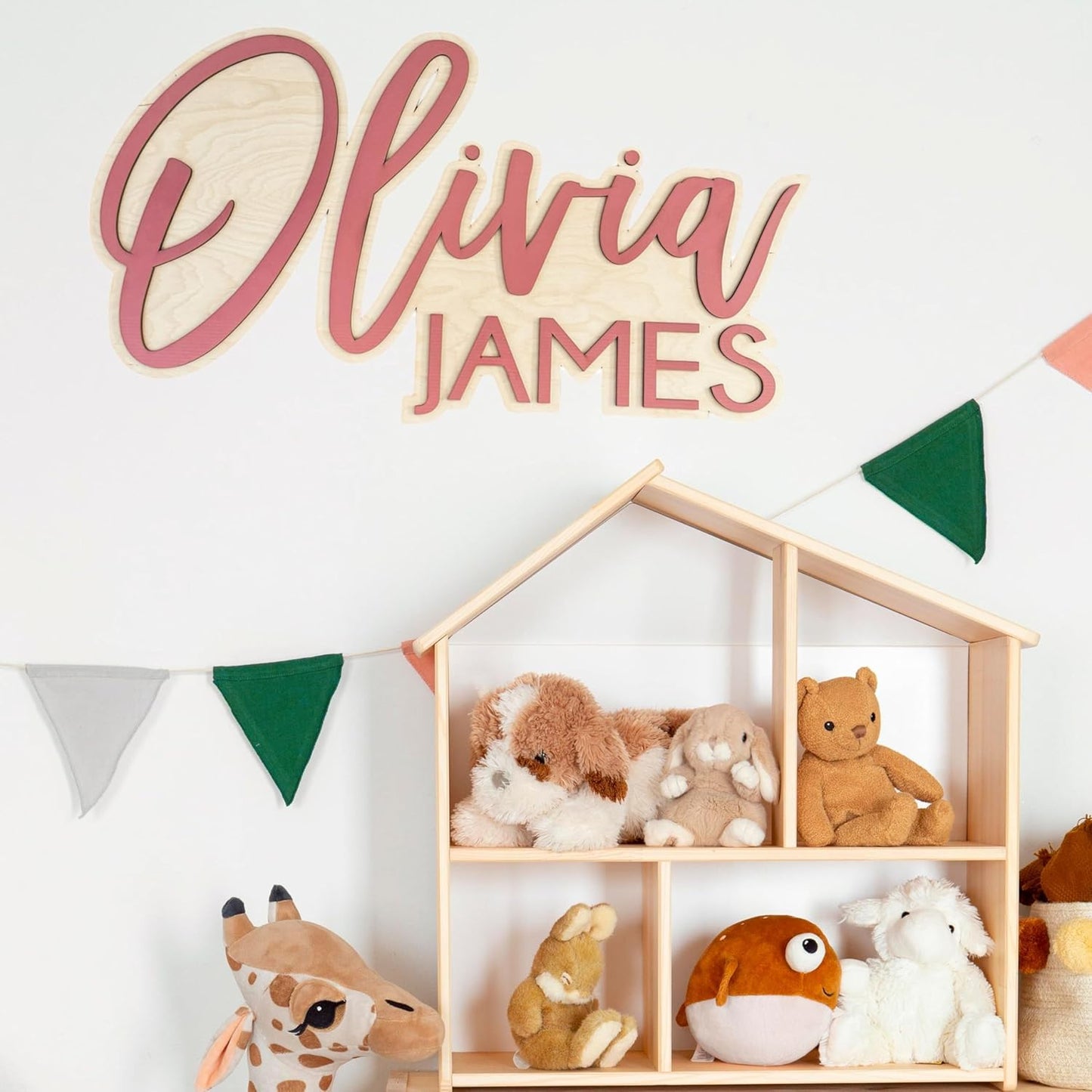 Wooden Name Signs For Nursery - Last Name Signs For Home - Baby Name Sign - Custom Wooden Name Sign - Baby Boy Girl Name Sign - Nursery Signs Decor - Birthday Wedding Event