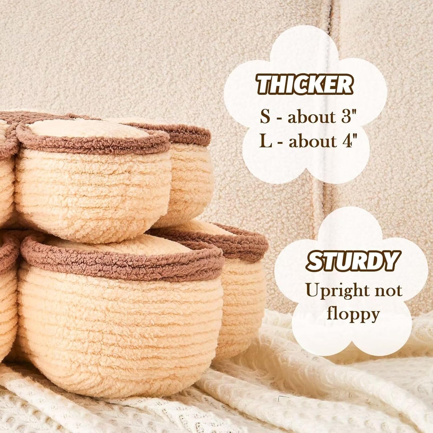 Soft Flower Shaped Floor Cushion, Plush Decorative Throw Pillow, Cute Seating Cushion, Room Decor Plush Pillows for Sofa Couch Bed (13.7 Inch, White)