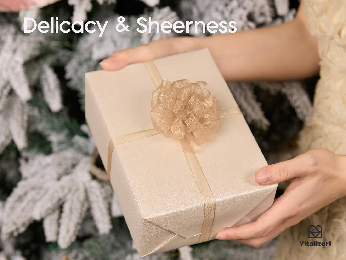 Vitalizart 3/8" x 90 Yards Organza Ribbon Pastel Color 9 Rolls x 10 Yd Sheer Ribbon for Gift Wrapping Crafts Christmas Tree Bows Wedding Invitations Wreaths Party Decor Bouquet DIY Projects