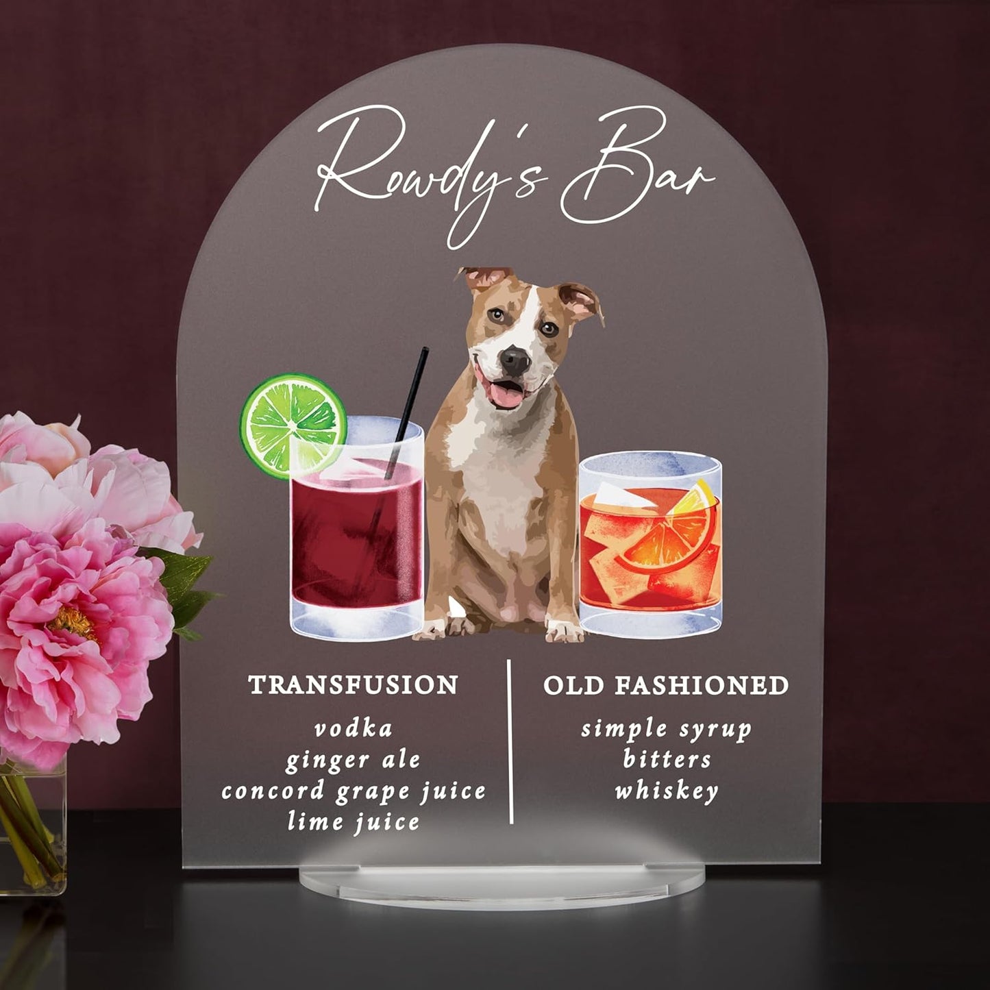 Pet Signature Drink Wedding Signs