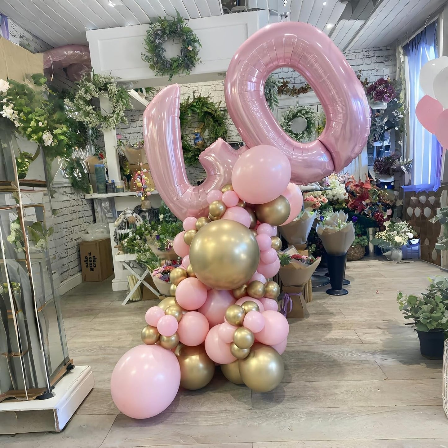 40" Balloon Number 0 Pastel Pink, Large Foil Pink Number Balloons Set 0-9 for Girls, Light Pink 0 Helium Balloons for Women Birthday Anniversary Graduation New Year Party Decoration Supplies