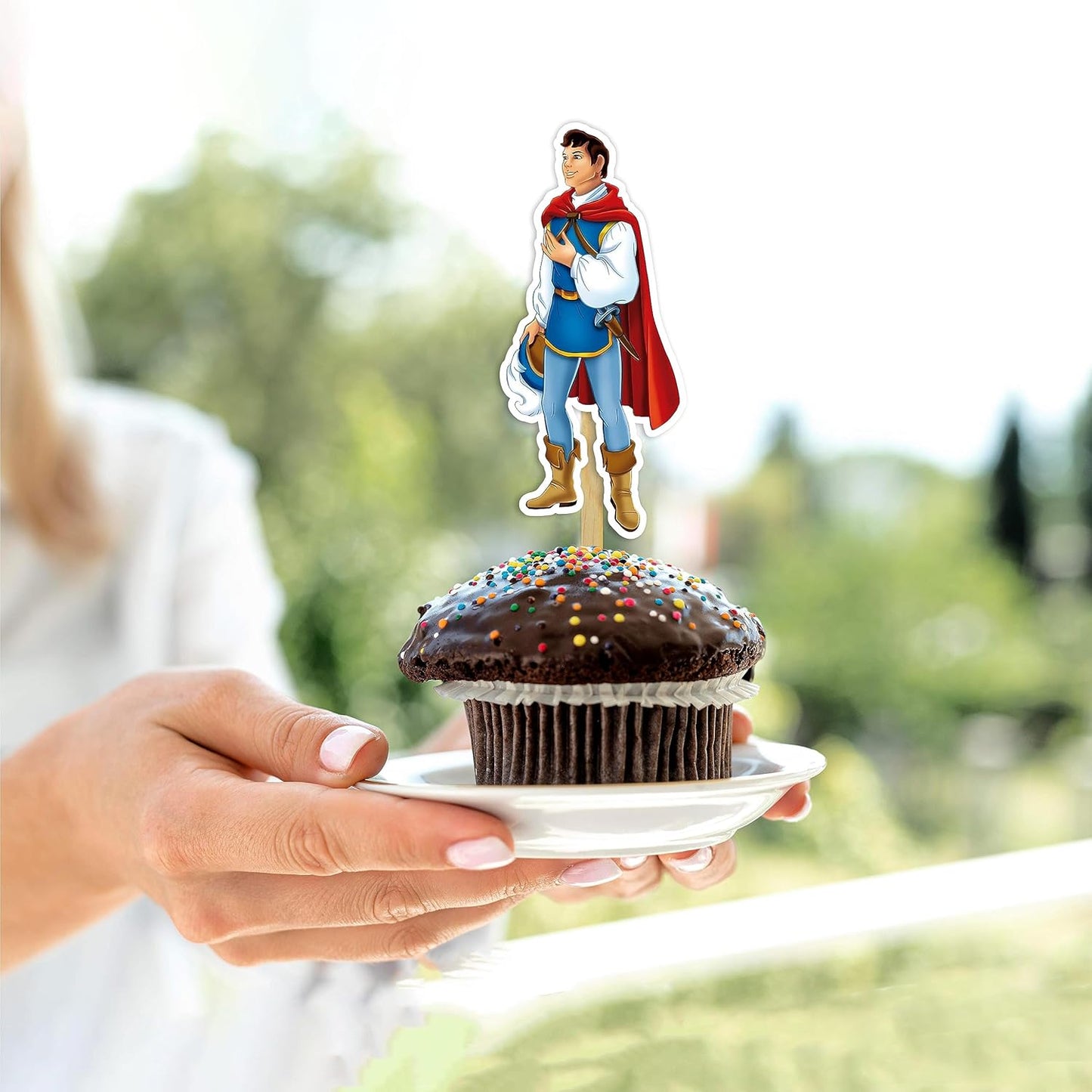 "Snw Whte and the Sevn Dwafs Cupcake Topper | Fairytale Party Decor | Enchanted Forest Theme | Classic Story Celebration | Magical Cake & Cupcake Decorations"