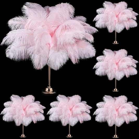 80 Pcs Large Natural Ostrich Feathers Plumes 14-16 Inch Bulk for DIY Crafts Wedding Party Centerpiece Vase