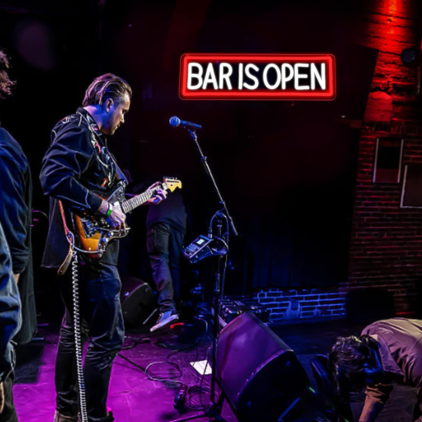 Bar Is Open Neon Sign for Wall Decor,USB Powered Led Bar Neon Sign Open Light up Sign for Pub Beer Party Business Window(15.75 * 4.72In)