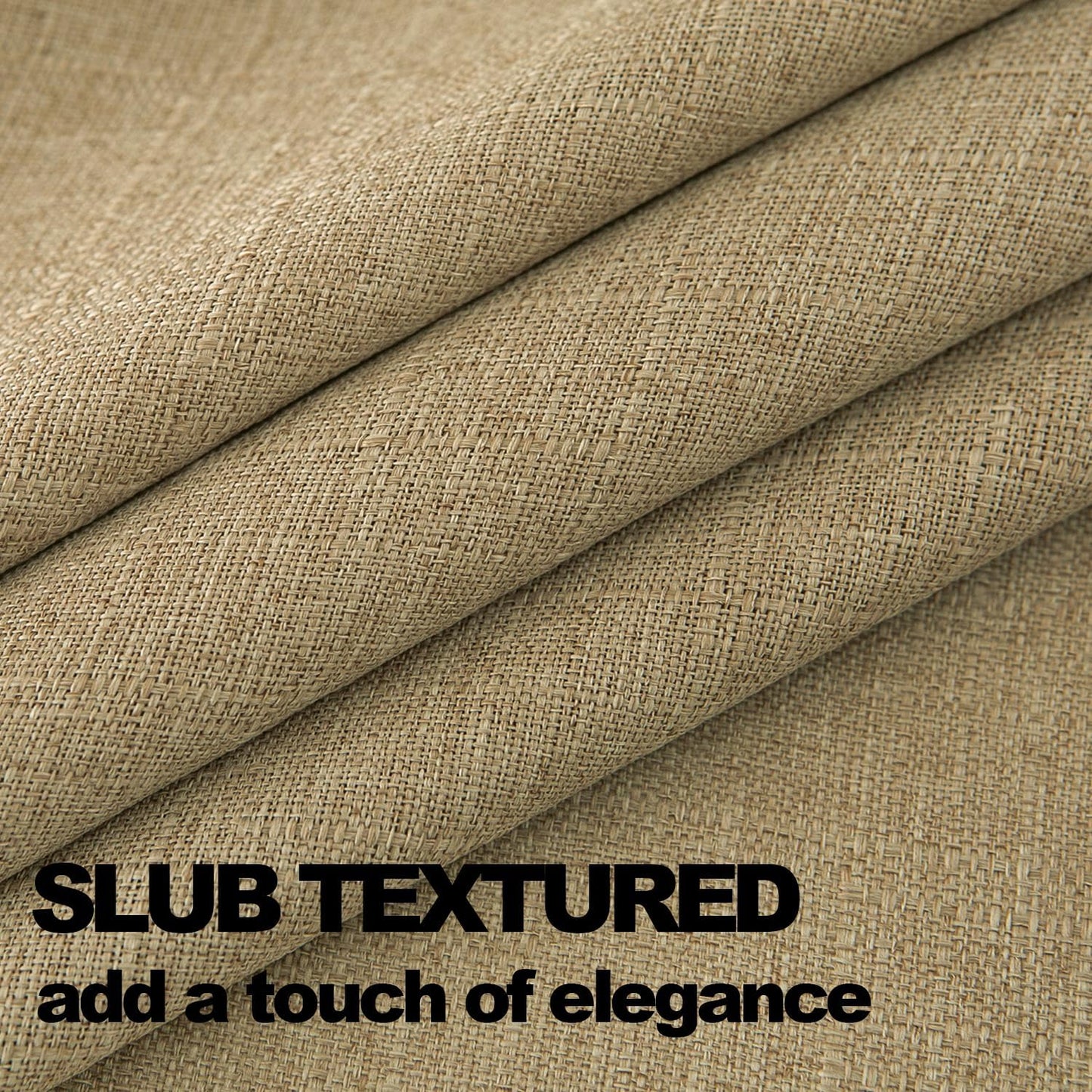 NLMUVW Linen Tablecloth Rectangle Textured Farmhouse Table Cloth Water Resistant Decorative Table Cover for Dining Kitchen Cafe, Dark Burlap, 54 x 96 Inch