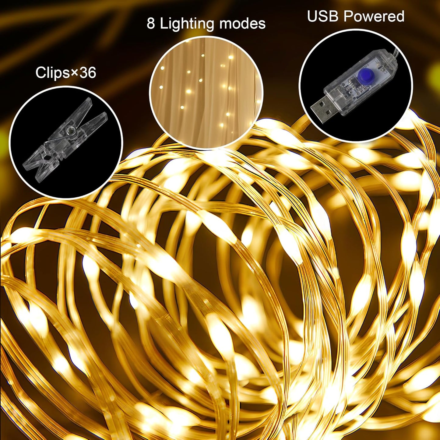 Tulle Backdrop Curtain with Lights String 30 X 10FT Champagne Sheer Tulle Backdrop Curtains for Wedding Birthday Party Reception Photo Booth Background Decorations (6 Panels 5x10FT)