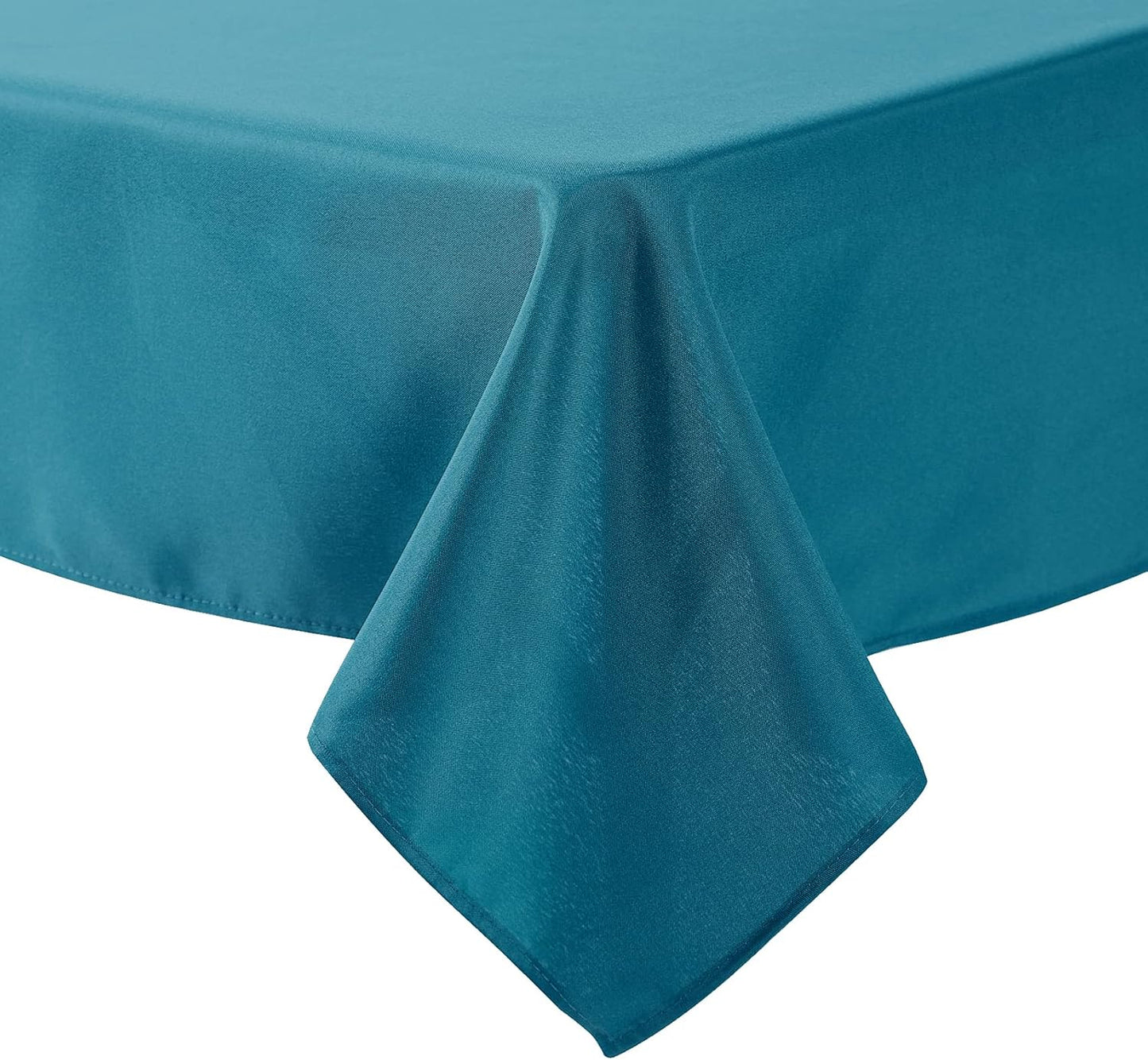 Cupuamon Square Tablecloth 52x52 inch Washable Polyester Fabric Table Cloth for Wedding Party Dining Banquet Decoration（52x52,Caribbean Blue）