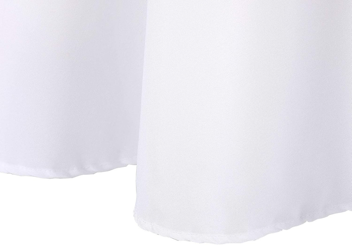 Ascoza 2pack 52x52 Inch White Square in Polyester Fabric Tablecloth for Wedding,Banquet,Restaurant and Parties