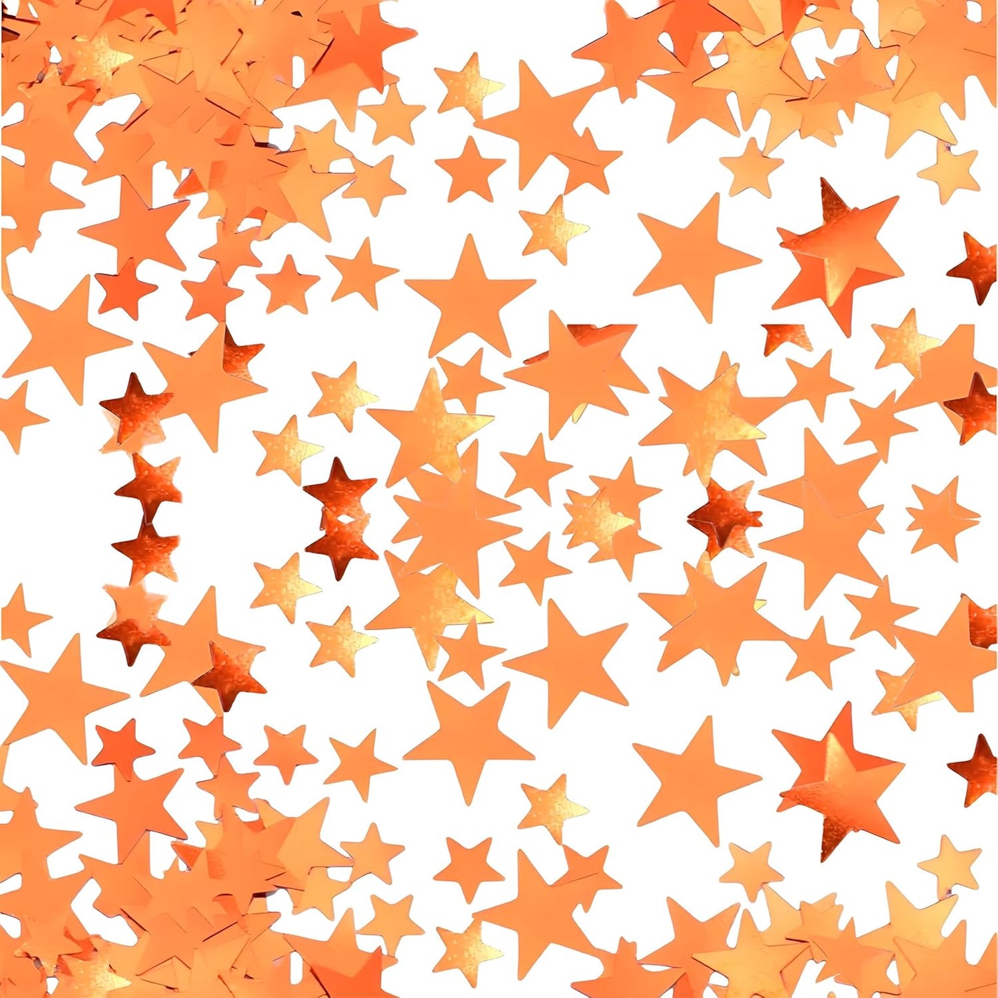 60g (2.11OZ) Orange Star Confetti - Ideal Stars Table Confetti for Party Decorations, Weddings, and Celebrations