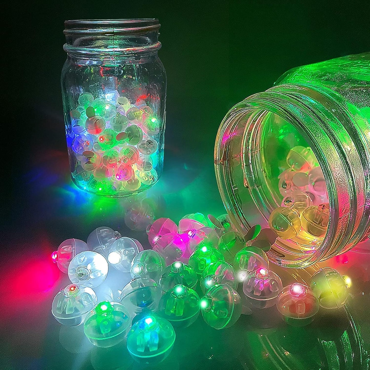 Aogist 100pcs Mutilcolor Balloon Lights, Long Standby Time Waterproof Mini Ball Light, Round LED Flash Lamp for Paper Lantern Balloon Party,Wedding,Birthday,Festival,New Year and Christmas Decorative