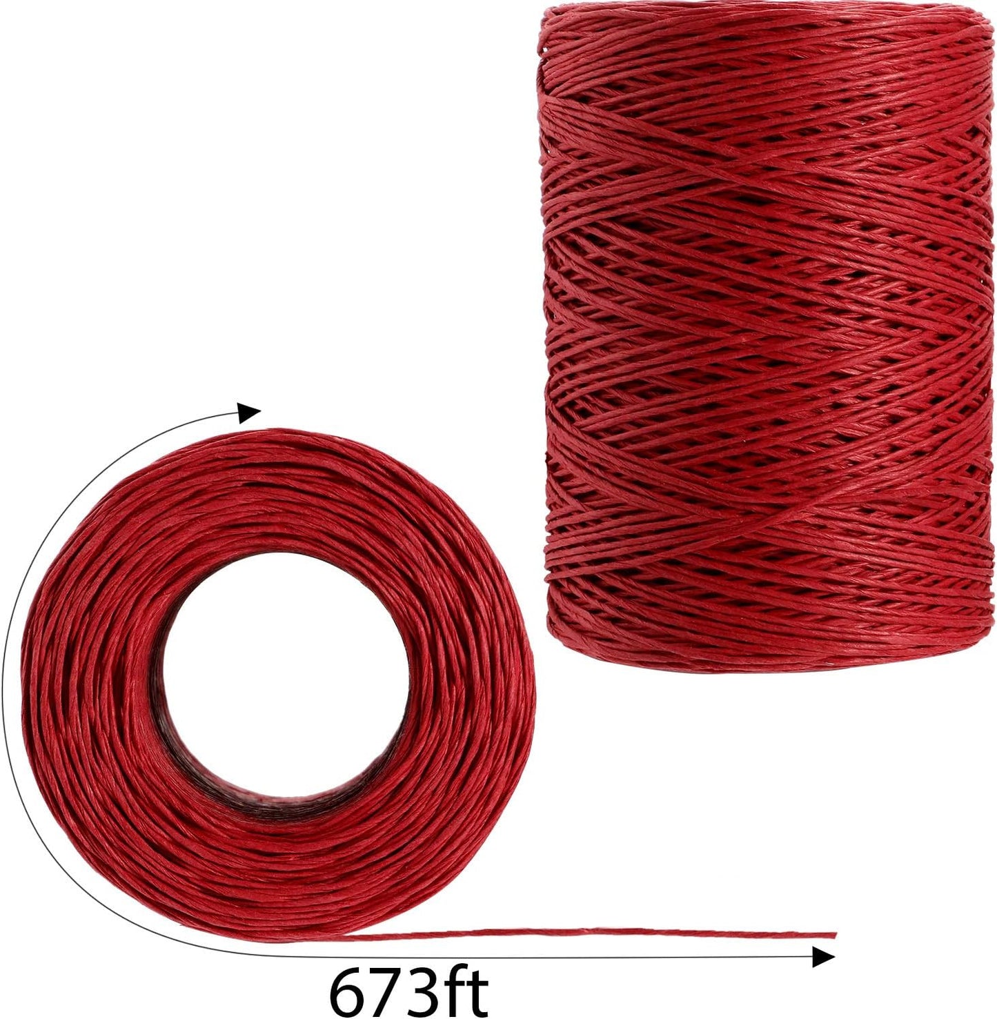 Syhood Floral Vine Bind Wire Rustic Wrapping Wire for Flower Bouquets(Red)