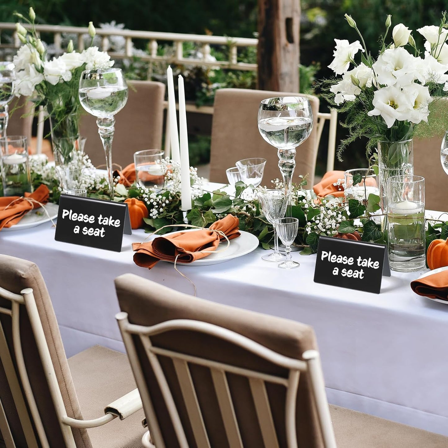 20 Packs Acrylic Mini Chalkboard Sign Black Food Labels Name Tags for Buffet Table Sign Chalkboard Blackboard for Wedding, Table Signs Place Cards for Buffet, Bakery