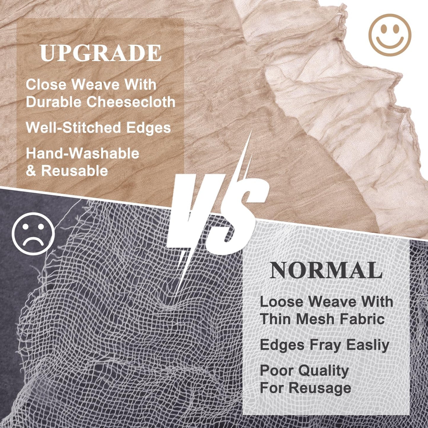 Asee'm 6pcs Cheesecloth Table Runner 120 Inches Long Nude Pink Boho Gauze Cheese Cloth Runner 10FT Rustic Sheer Table Runners for Christmas Wedding Party Baby Shower Spring Easter Decoration