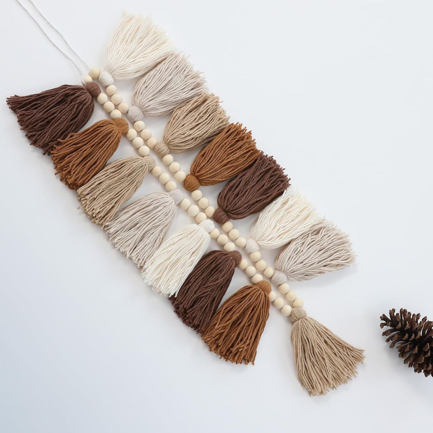 Boho Tassel Garland Terracotta Rainbow Western Banner Tassels Wall Hanging for Dorm Room Classroom Nursery Kids Bedroom Decor