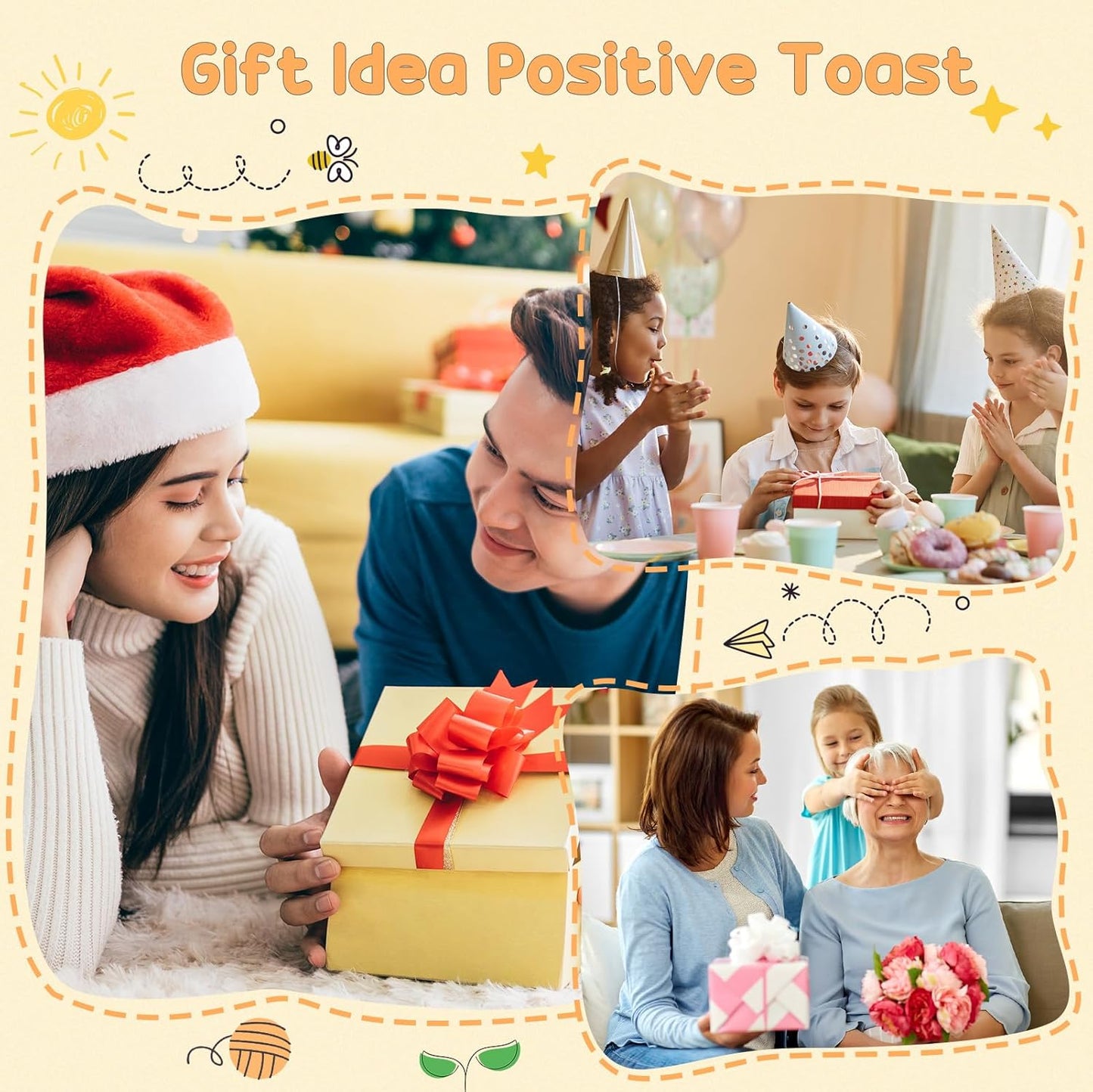 Handmade Crochet Toast Bread-Adorable Gift for Food Lovers!Birthday Present for Bakers & Breakfast Enthusiasts,Cozy Emotional Support Gift,Custom Crochet Doll for Men and Women Who Love Bread