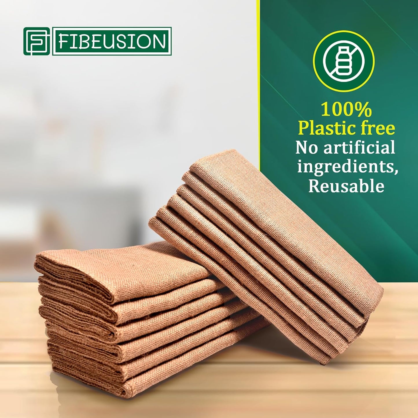 Burlap Table Runners (Pack of 6) – 12”x 108” - No-Fray Finished Edge Premium Quality Natural Table Runner – No Odor, Eco-Friendly Burlap Runner, Perfect for Rustic Table Decor and Other DIY Crafts