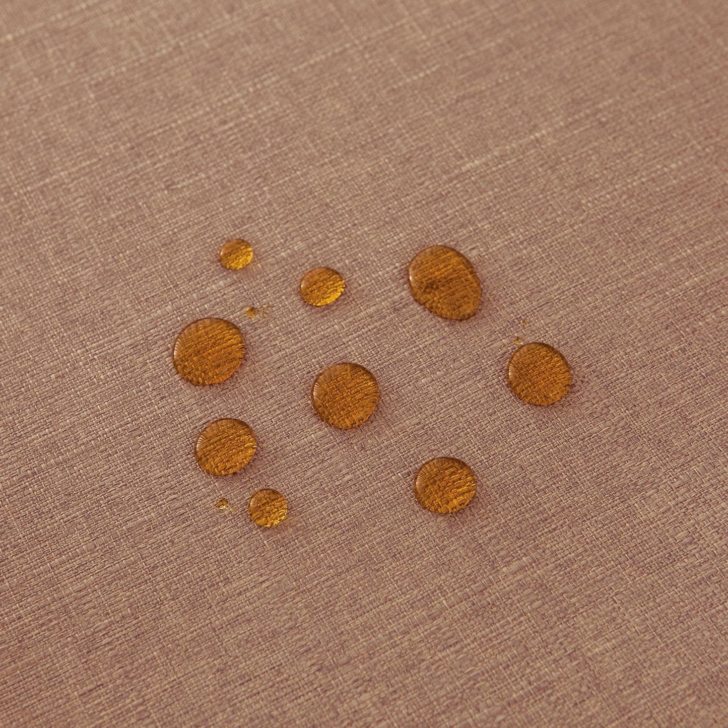 NLMUVW Linen Tablecloth Rectangle Tables 8FT, Water Resistant Textured Table Cloth Farmhouse Table Cover for Kitchen Dining Coffee, Mocha, 54 x 120 Inch