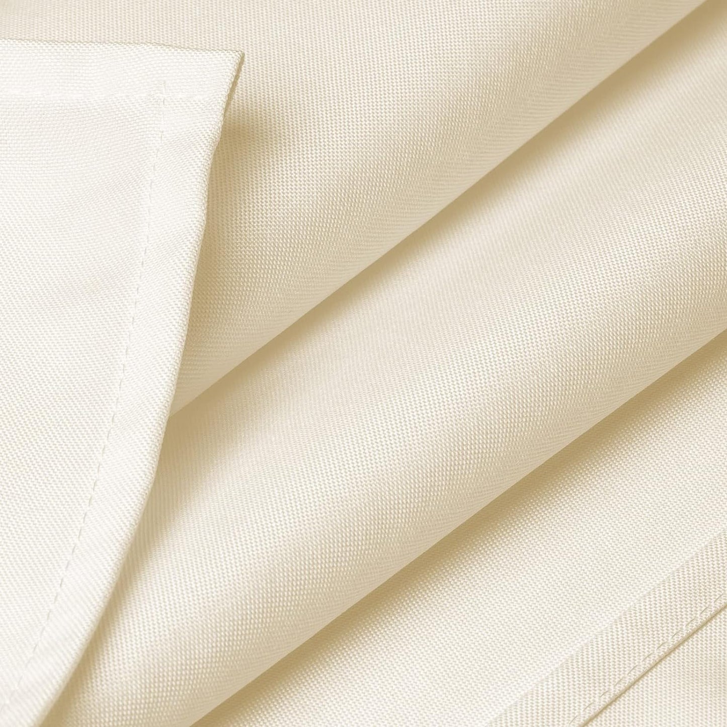 Lann's Linens - 10 Premium 54" Square Tablecloths for Wedding/Banquet/Restaurant - Polyester Fabric Table Cloths - Ivory