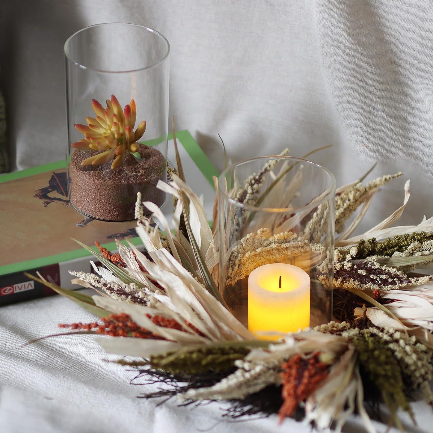 12Pcs Glass Cylinder vases for Centerpieces, 6 Inches Clear Bud Vases for Wedding Decorations,Floral Vase Bulk Flower vases,Tall Glass Hurricane Candle Holder for Table Shelf, Party.