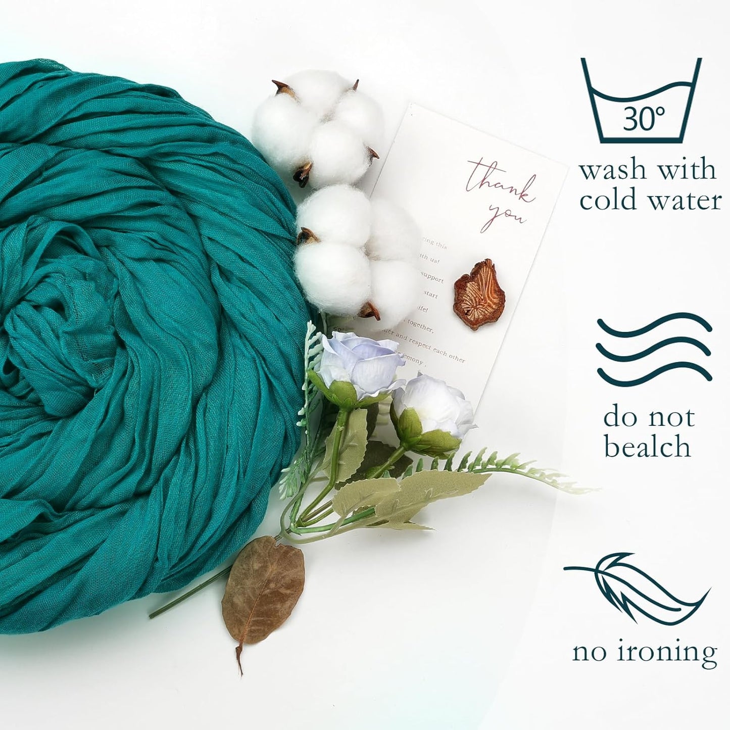 6 Pack Turquoise Cheesecloth Table Runner 10ft Boho Gauze Fabric Cheese Cloth Table Runner 35 x 120 Inch Rustic Sheer for Romantic Wedding Decor Baby Shower Party Table Centerpiece Decoration