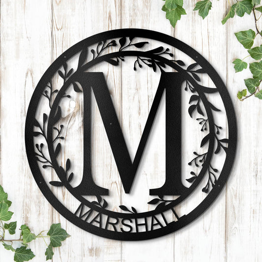 Custom Metal Signs Metal Name Sign Metal Wall Art Split Letter Monogram Wall Decor Metal Wall Art Last Name Sign Family Name Sign Personalized Wedding Gift Fire Pit Sign Outdoor Decor Cabin Sign