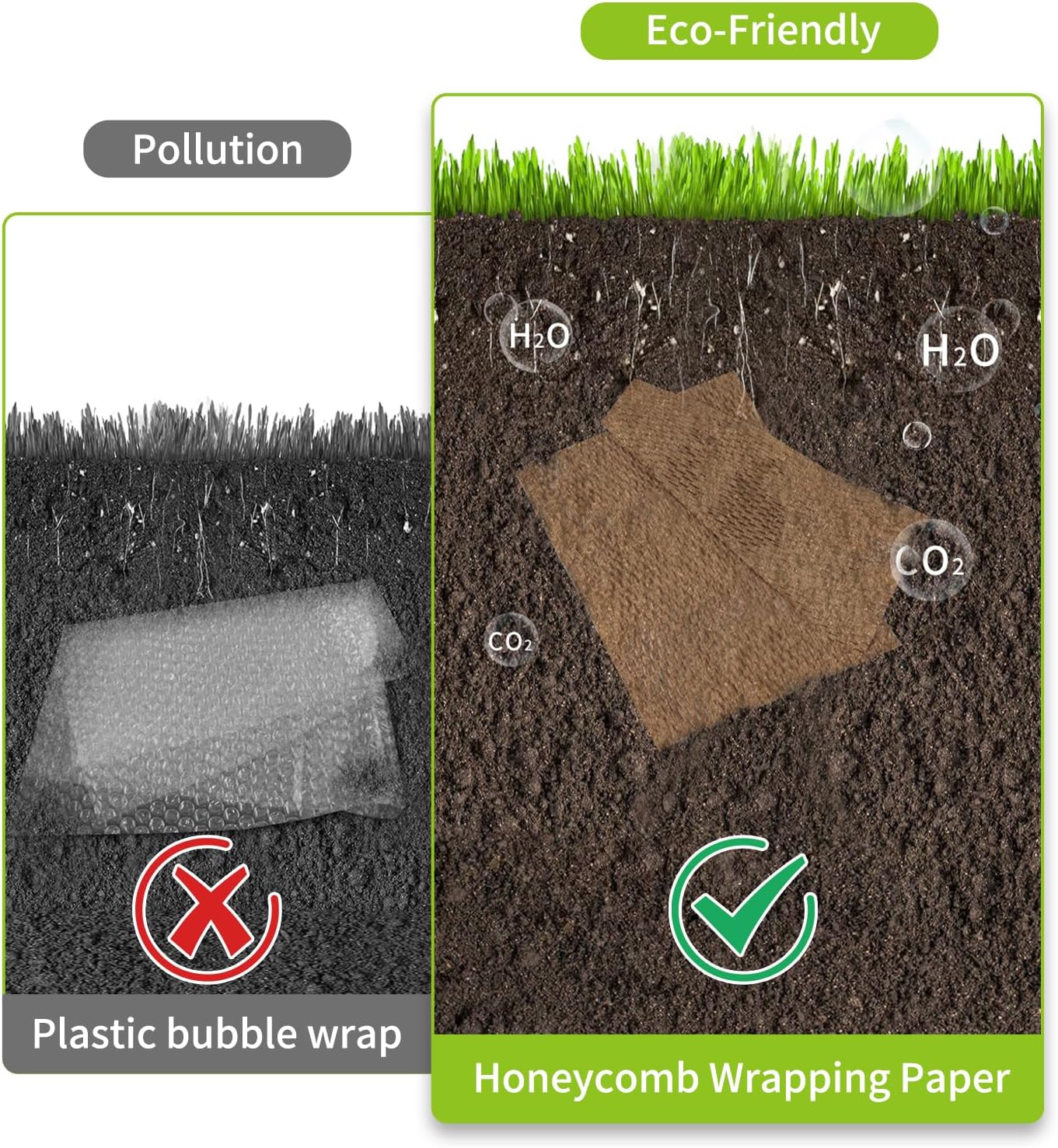 Honeycomb Packing Paper 20" x 420' Recyclable Cushion Packing Paper Expanding Honeycomb Packing Paper Wrap Roll Eco Friendly for Moving Shipping Gift Packaging Breakables-Brown