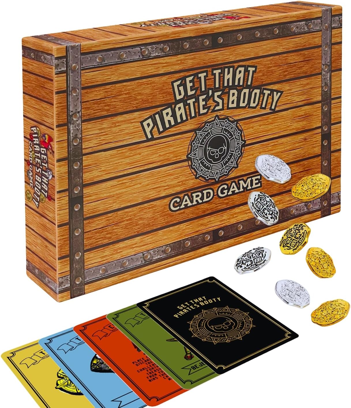 Get That Pirate's Booty Card Game, Fun 2-6 Player Family-Friendly Card Game for Adults, Teens, & Kids a Fun Pirate Themed Game and Good Stocking Stuffers Gift Ideas
