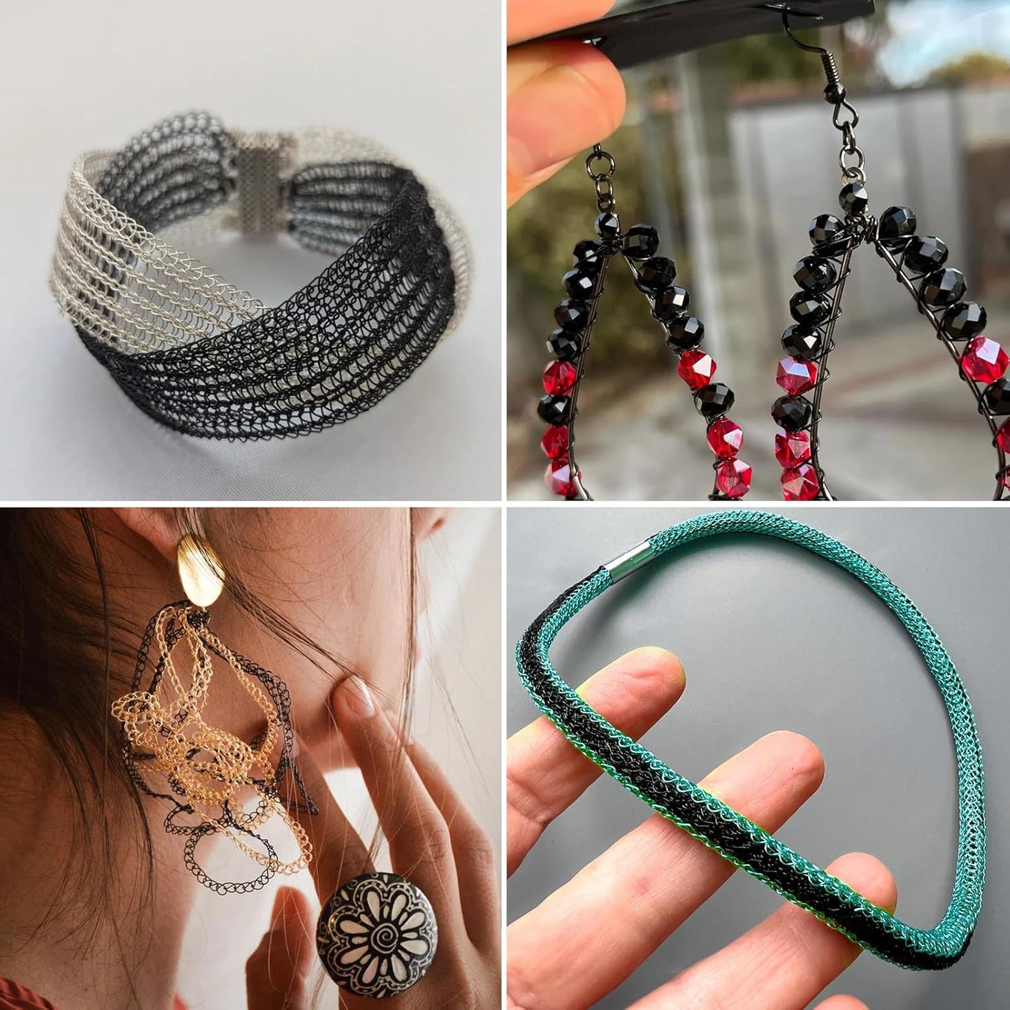 82FT Jewelry Wire 20 Gauge Tarnish-Resistant Copper Beading Wires Roll Bulk for DIY Crafts Jewelry Making, Black Wire