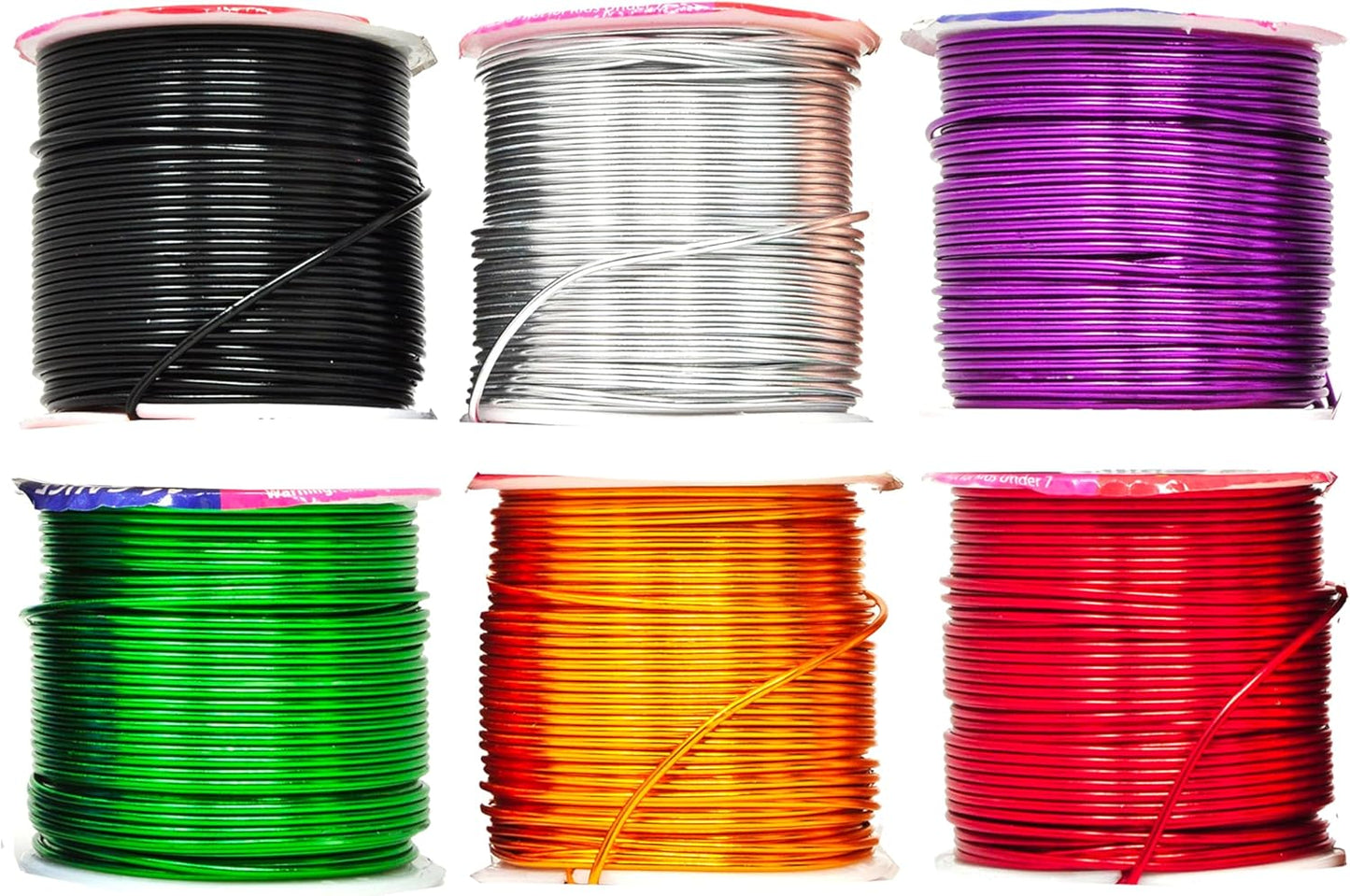 Mandala Crafts 16 Gauge Anodized Aluminum Craft Wire for Jewelry Making – 390 FT Colored Flexible Silver Black Gold Purple Red Kelly Green Wire - Bendable for Bonsai Armature Crafting Sculpting