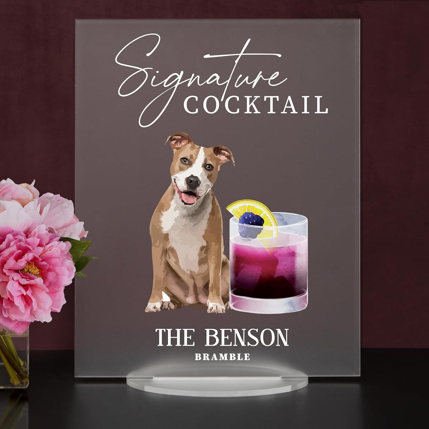 Pet Signature Drink Wedding Signs